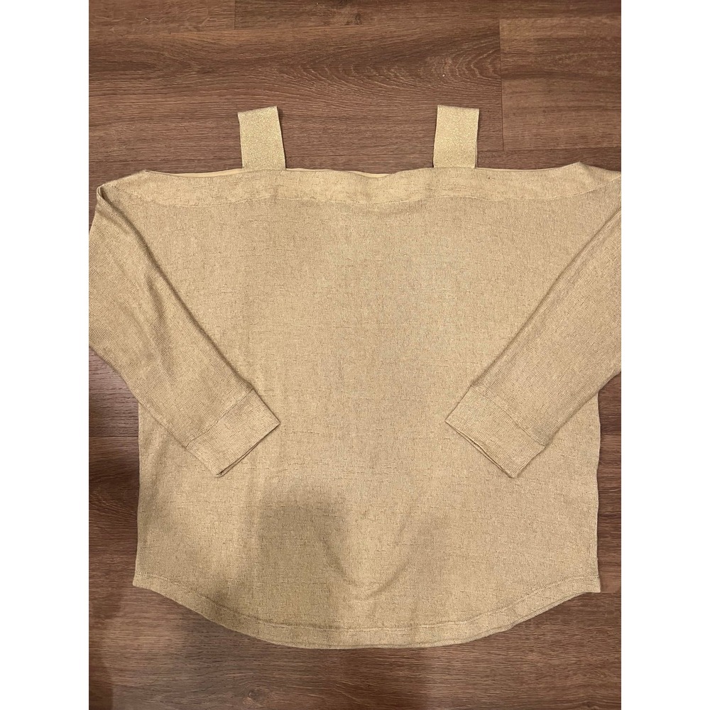 Soft Surroundings Cold Shoulder Valencia Top Cuban Sand Size medium - Picture 2 of 6